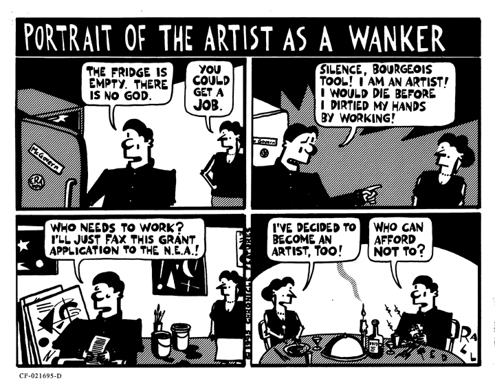 Portrait of the Artist as a Wanker