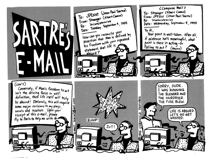 Sartre's E-Mail