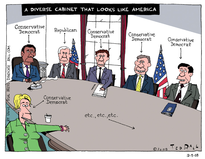 A Diverse Cabinet That Looks Like America Ted Rall S Rallblog