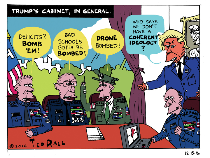 Trump S Cabinet In General Ted Rall S Rallblog
